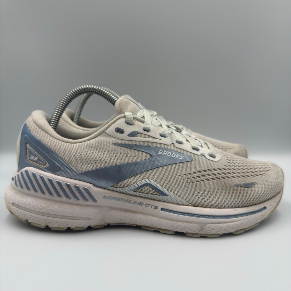 Brooks Adrenaline GTS 23 Women Size 8.5 Running Shoes Athletic Grey Blue